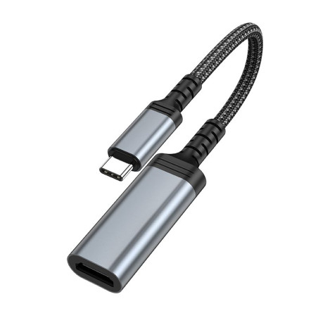 Kabel Hoco UA43A pro zařízení s USB-C 0,2 m – šedá (metal gray)