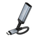 Kabel Hoco UA43A pro zařízení s USB-C 0,2 m – šedá (metal gray)