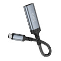 Kabel Hoco UA43A pro zařízení s USB-C 0,2 m – šedá (metal gray)