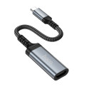 Kabel Hoco UA43A pro zařízení s USB-C 0,2 m – šedá (metal gray)