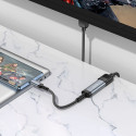 Kabel Hoco UA43A pro zařízení s USB-C 0,2 m – šedá (metal gray)