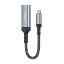 Kabel Hoco UA43A pro zařízení s USB-C 0,2 m – šedá (metal gray)