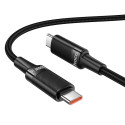 Kabel Hoco U153 EXTREME pro nabíjení zařízení USB-C 1,2 m - černá