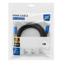 Kabel HDMI 2.0 Blue Star 4K 120Hz pro TV 3 m - černý