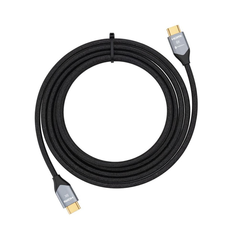 Kabel Forcell HDMI 2.1 CAFULE 8K 60Hz / 4K 120Hz pro TV / konzole 5 m - černý
