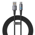 Kabel Veger PD 3A 66W USB-A na USB-C 1,2 m - černý