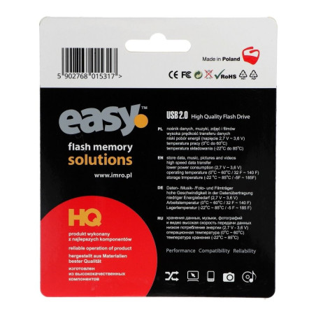USB flash disk IMRO EASY (ECO) 128GB USB 2.0