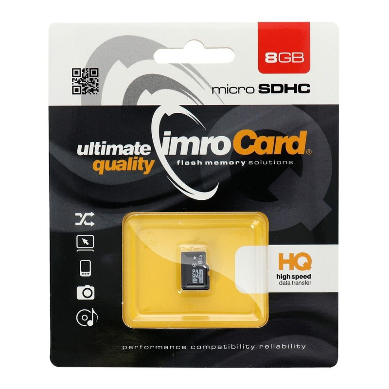 Paměťová karta IMRO microSDHC 8GB pro ukládání dat - microSDHC