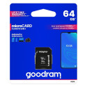 GOODRAM microSD 64GB 100MB/s UHS-I Class 10 s adaptérem SD
