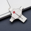USB flash disk Forcell F-DATA METAL QUAD 16GB - stříbrný