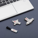 Pendrive Forcell F-Data Metal Duo 32GB USB-A/USB-C stříbrná
