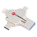 USB Flash disk 64GB Forcell F-Data Metal Quad