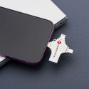 USB flash disk Forcell F-Data Metal Quad 128GB stříbrná