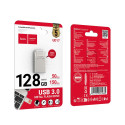 USB flash disk Hoco UD17 128GB USB 3.0/USB-C - perleťový nikl
