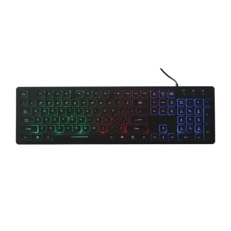 Klávesnice ART AK-20 USB A QWERTY s podsvícením - černá