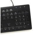 Klávesnice ART AK-20 USB A QWERTY s podsvícením - černá