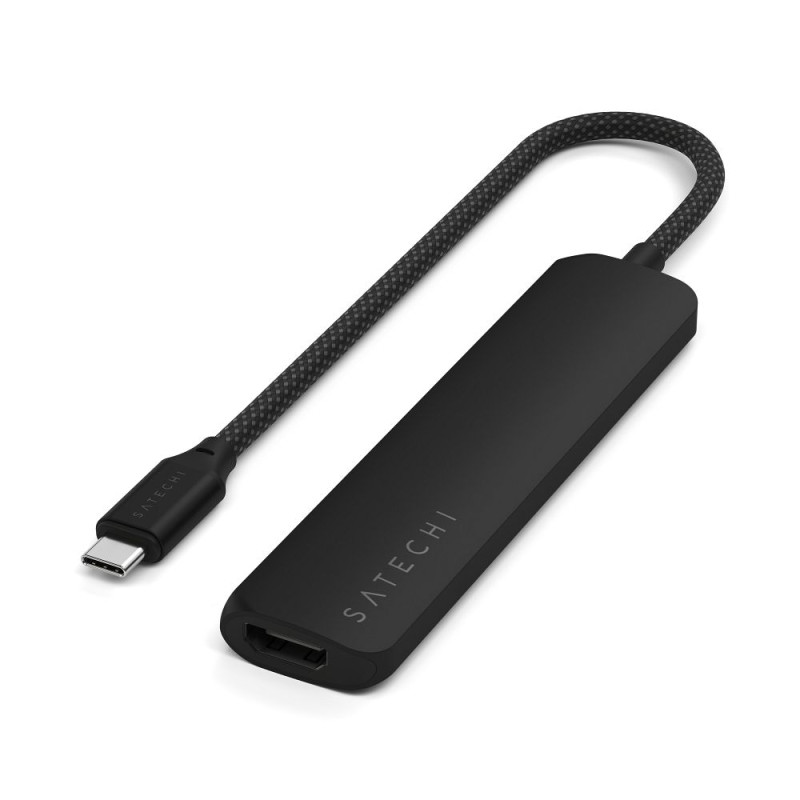 Nabíječka SATECHI ST-P6SK HUB 6in1 pro USB-C zařízení - černá