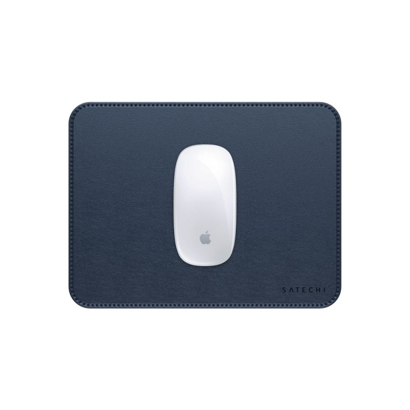 Podložka pod myš SATECHI VEGAN LEATHER MOUSE PAD pro PC - modrá
