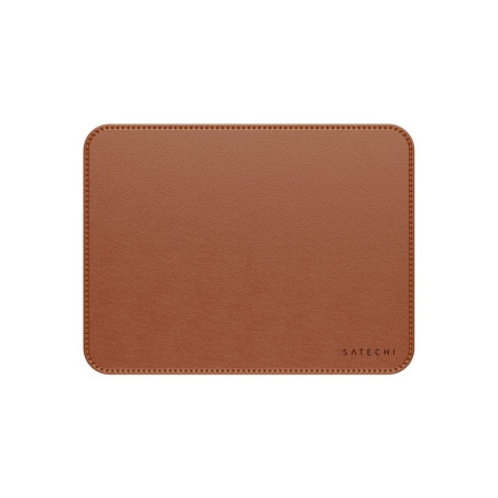 Satechi VEGAN LEATHER podložka pod myš hnědá