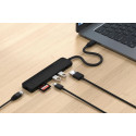 Satechi ST-P7SK 7v1 USB-C hub adaptér černý