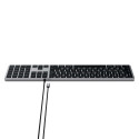 Satechi Slim W3 Wired QWERTY – USB-C klávesnice vesmírně šedá