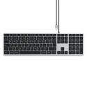 Satechi Slim W3 Wired QWERTY – USB-C klávesnice vesmírně šedá