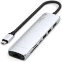 Nabíječka Satechi ST-P7SS 7v1 USB-C hub – stříbrná