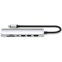 Nabíječka Satechi ST-P7SS 7v1 USB-C hub – stříbrná