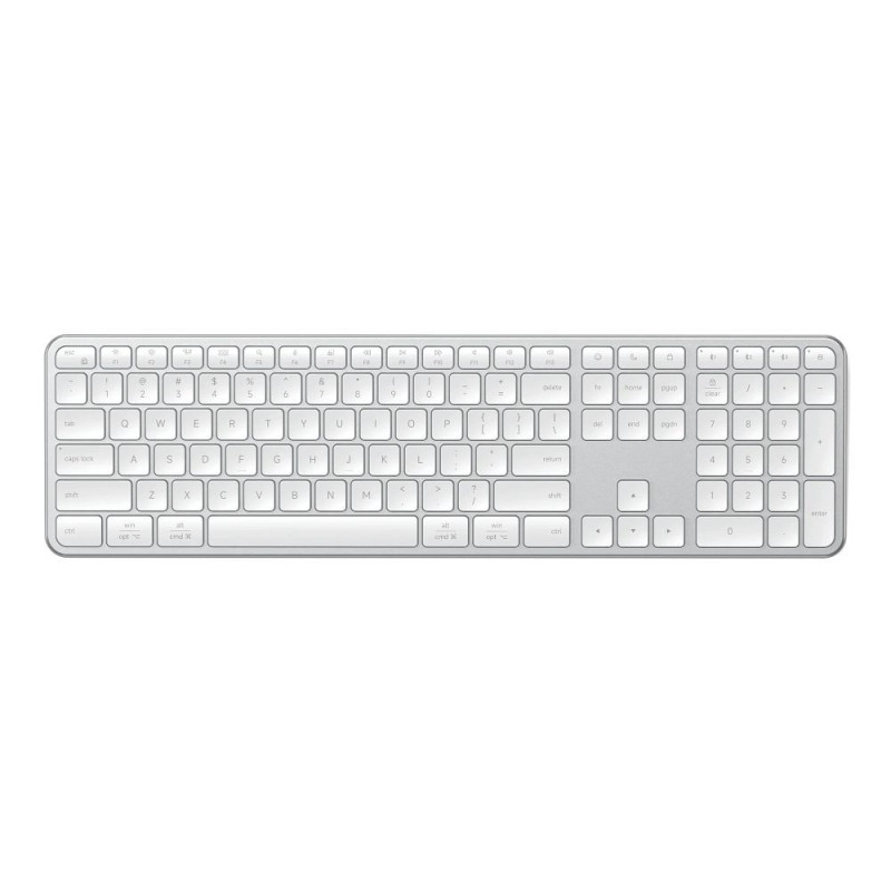 Bezdrátová klávesnice Satechi ST-KEX3S-EN Slim EX3 pro Mac/PC - stříbrná
