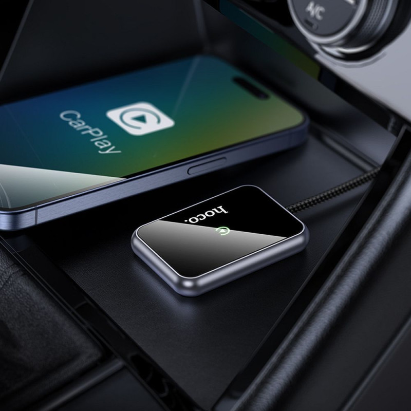 Bezdrátový adaptér CarPlay Hoco HU1 pro Apple CarPlay - černý