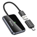 Hoco HU1 bezdrátový adaptér CarPlay USB-A/USB-C - černý