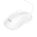 Kabelová myš Hoco GM13 1600 dpi 4 tlačítek - bílá