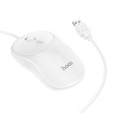 Kabelová myš Hoco GM13 1600 dpi 4 tlačítek - bílá