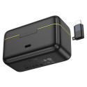 Bezdrátový klopový mikrofon Hoco L17 pro Lightning/USB-C – čern�