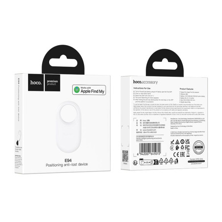 Lokalizátor Hoco E94 pro Apple Find My – perleťově bílá