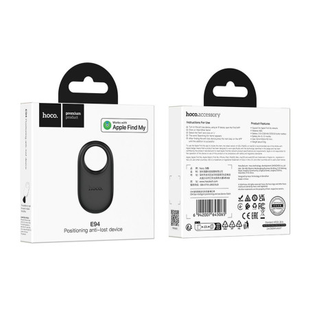 Lokalizátor HOCO E94 pro Apple Find My - černý