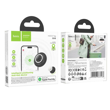 Hoco E91B lokalizér pro Apple Find My – bílý