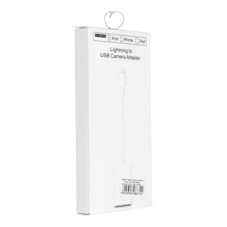 Adaptér OTG USB-A na Lightning pro iPhone/iPad - bílý