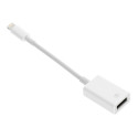 Adaptér OTG USB-A na Lightning pro iPhone/iPad - bílý