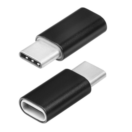 Redukce Micro USB na Type C černá