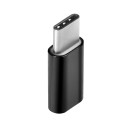 Redukce Micro USB na Type C černá