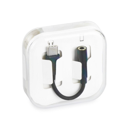 Redukce AUX USB-C na jack 3,5 mm - černá