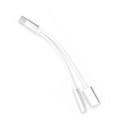 Redukce AUX 2v1 USB-C + Jack 3,5 mm - bílá