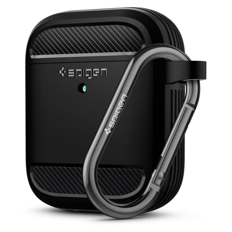 SPIGEN Rugged Armor Odolný kryt pro Apple AirPods 1/2, černý