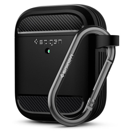 SPIGEN Rugged Armor Odolný kryt pro Apple AirPods 1/2, černý