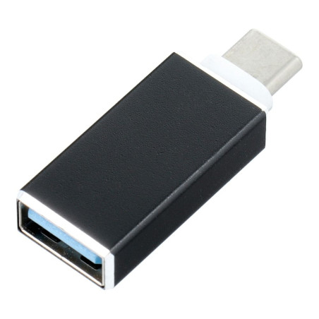 OTG adaptér USB-A 3.0 (f) na USB-C (m) černý