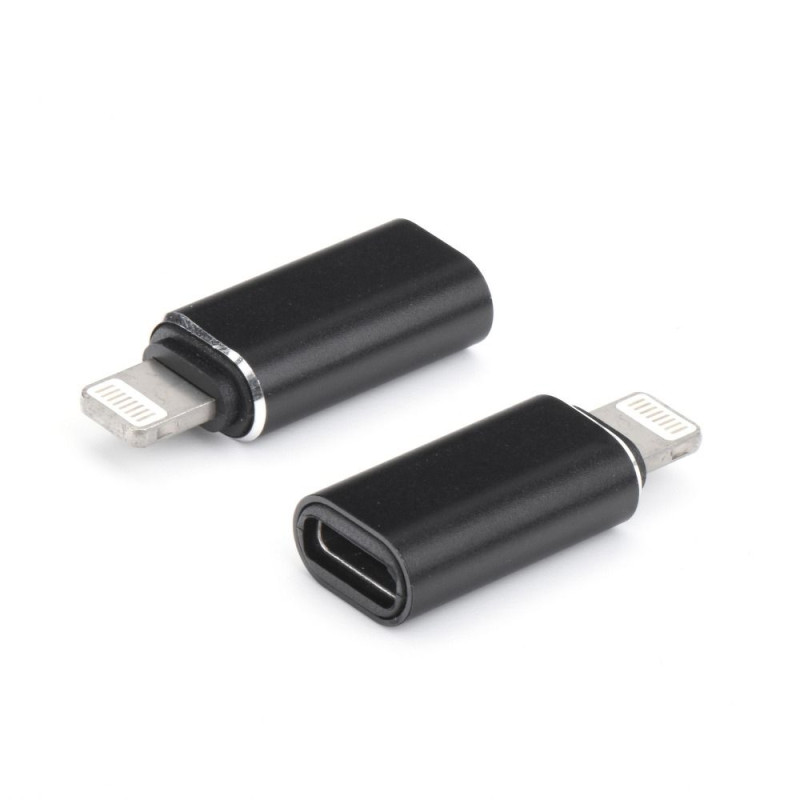 Redukce / adaptér USB-C (USB Type C) (f) na Lightning (m) černá