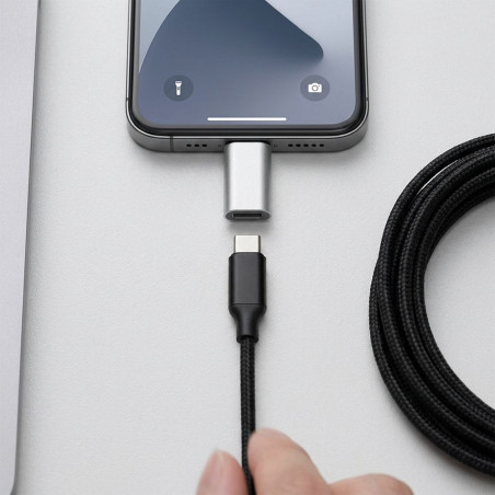 Adaptér USB-C na Lightning Blue Star (bílý)