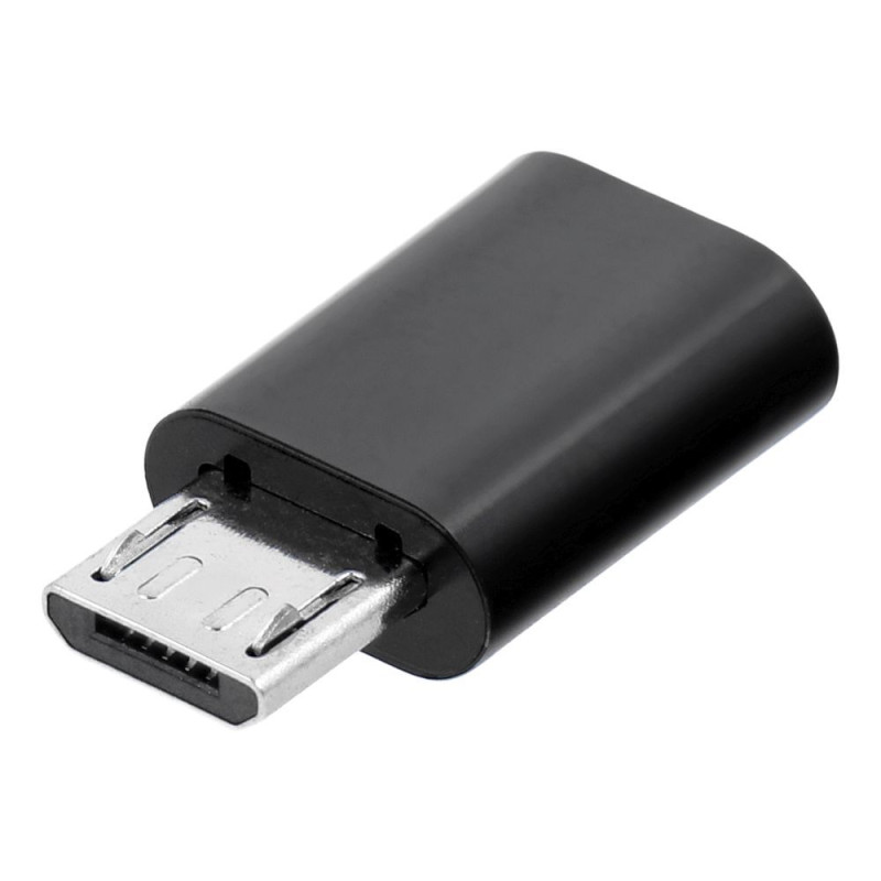 Redukce / adaptér USB-C na Micro USB Blue Star - černá (modrá)