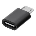 Adaptér USB-C na Micro USB Blue Star - černá